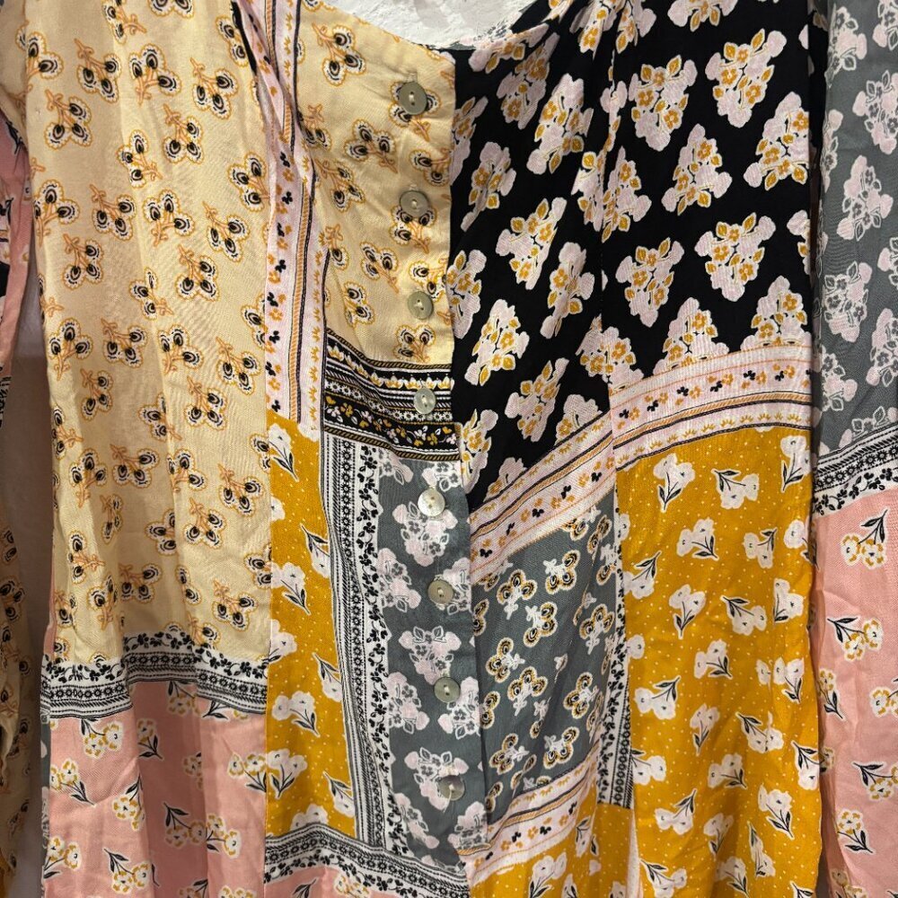 Light Patchwork Romper Forever 21 - image 5